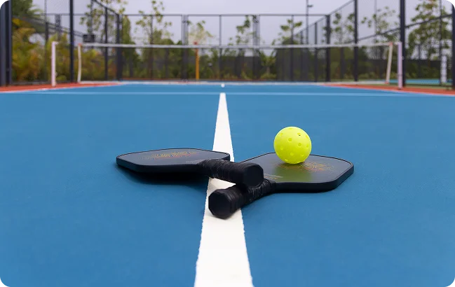 Pickle Ball Court action